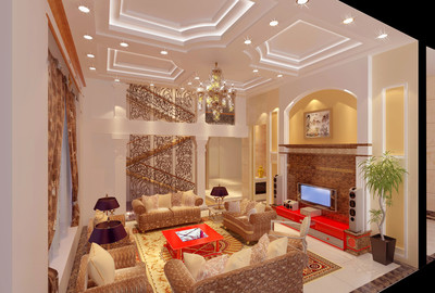 欧式奢华，雅致生活 600平自建别墅装修实景赏析